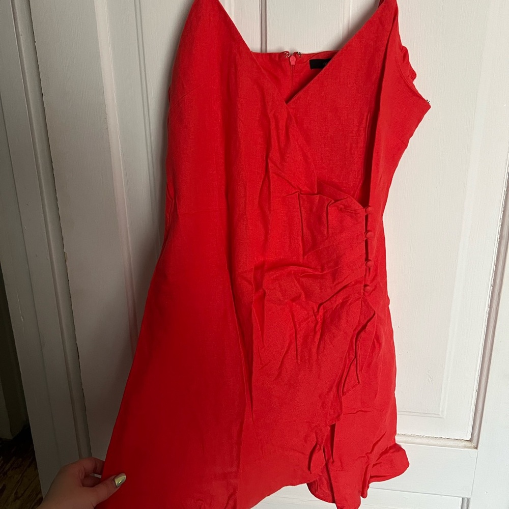 Red forever 21 midi dress!